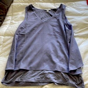Grey/ purple flowing tank